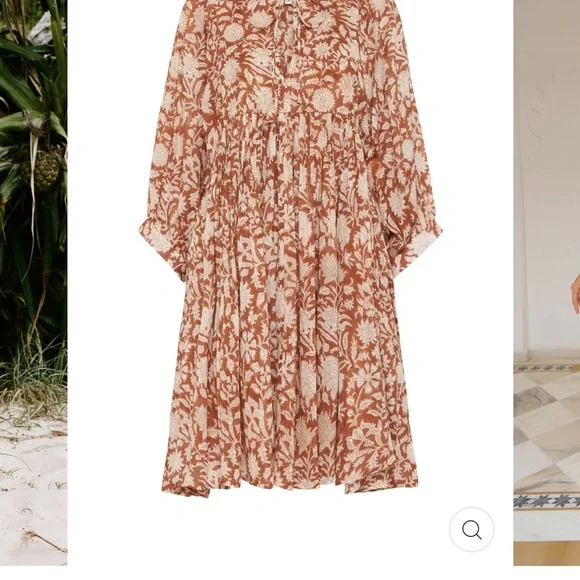 Daughters of India Kyra dress, caramel - Picture 6 of 6